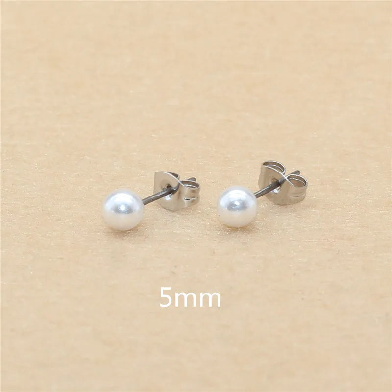 Pearl Stud Earrings
