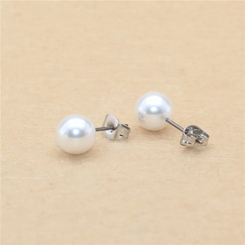 Pearl Stud Earrings