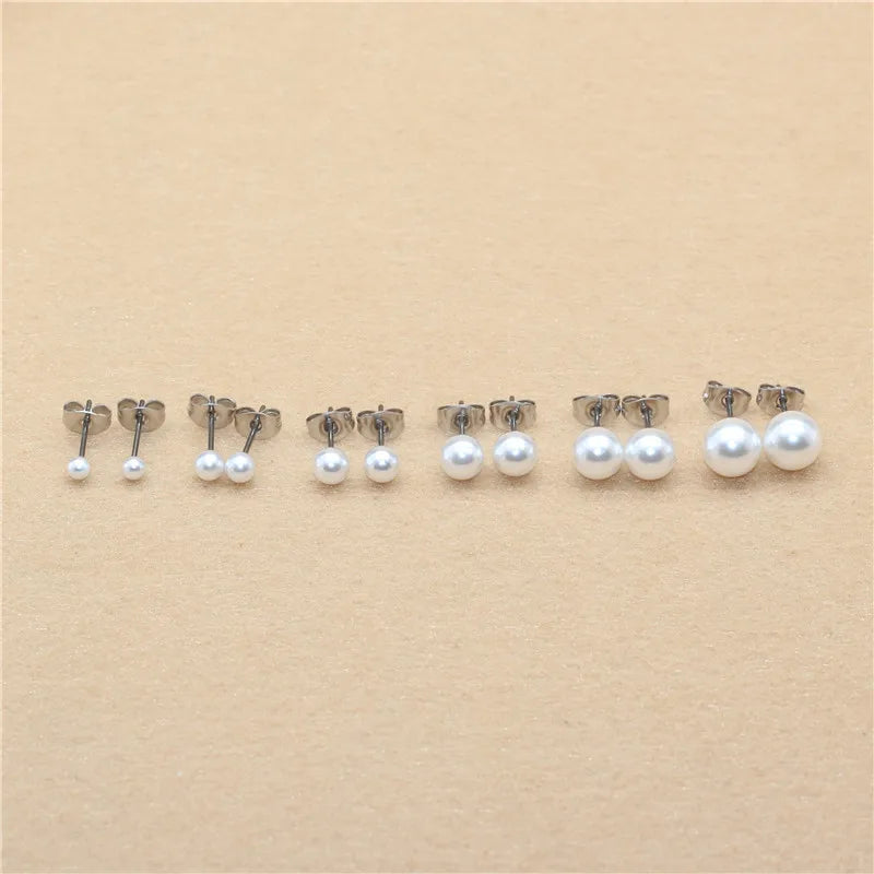 Pearl Stud Earrings