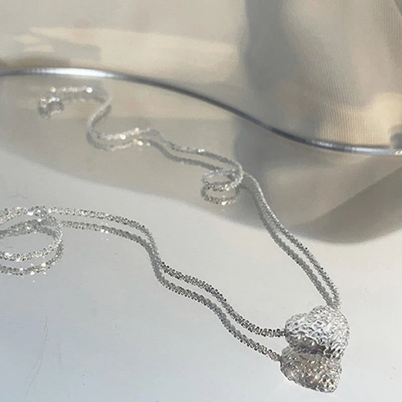 Pure Love: Sterling Silver Heart Necklace