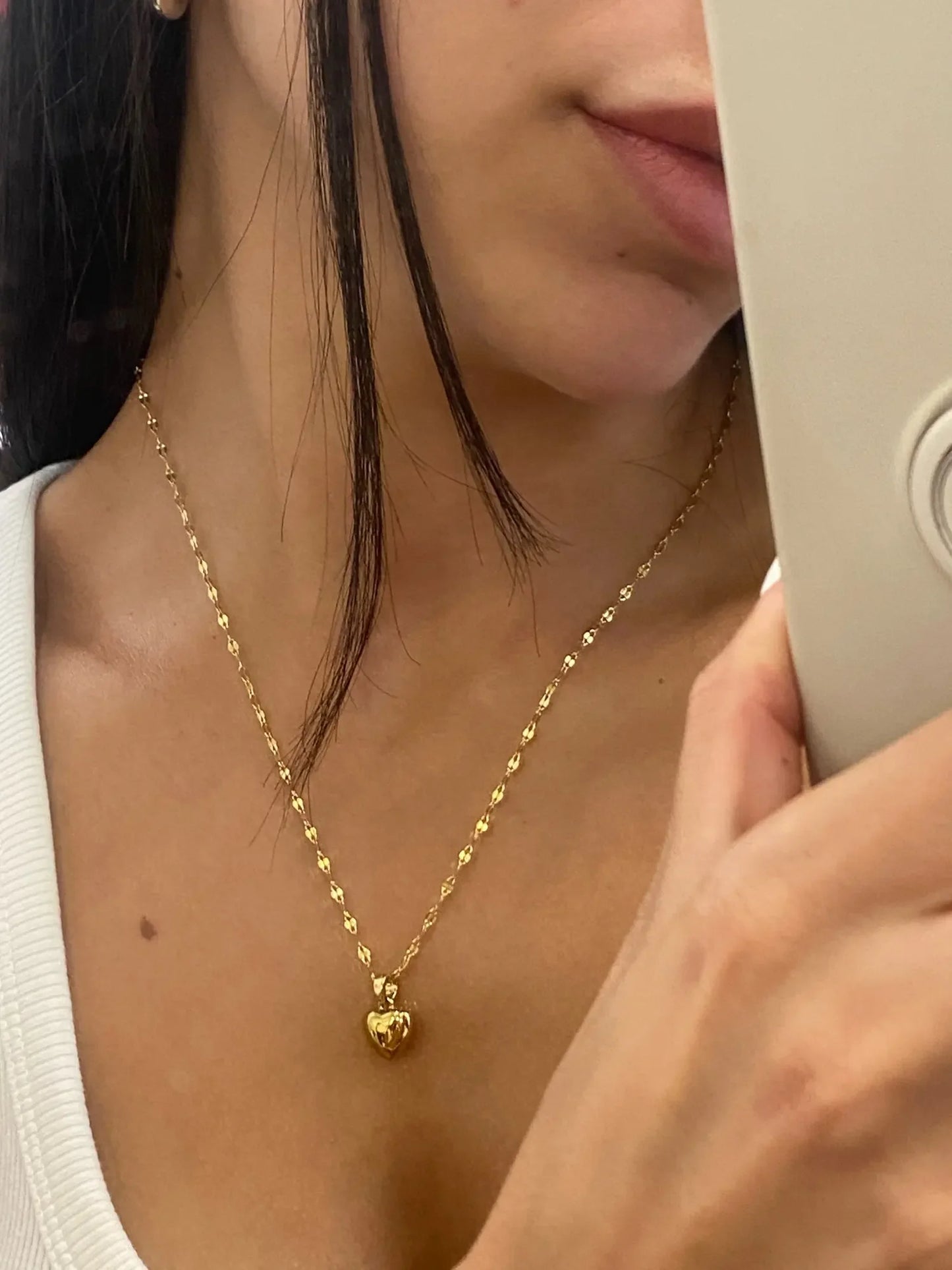 Heartfelt Love: Nebula Heart Necklace with Angel Wings