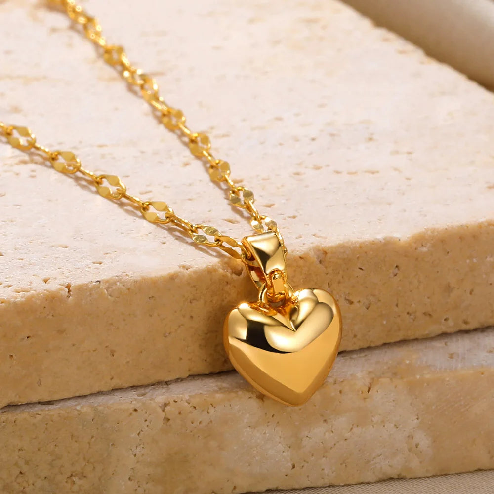 Heartfelt Love: Nebula Heart Necklace with Angel Wings
