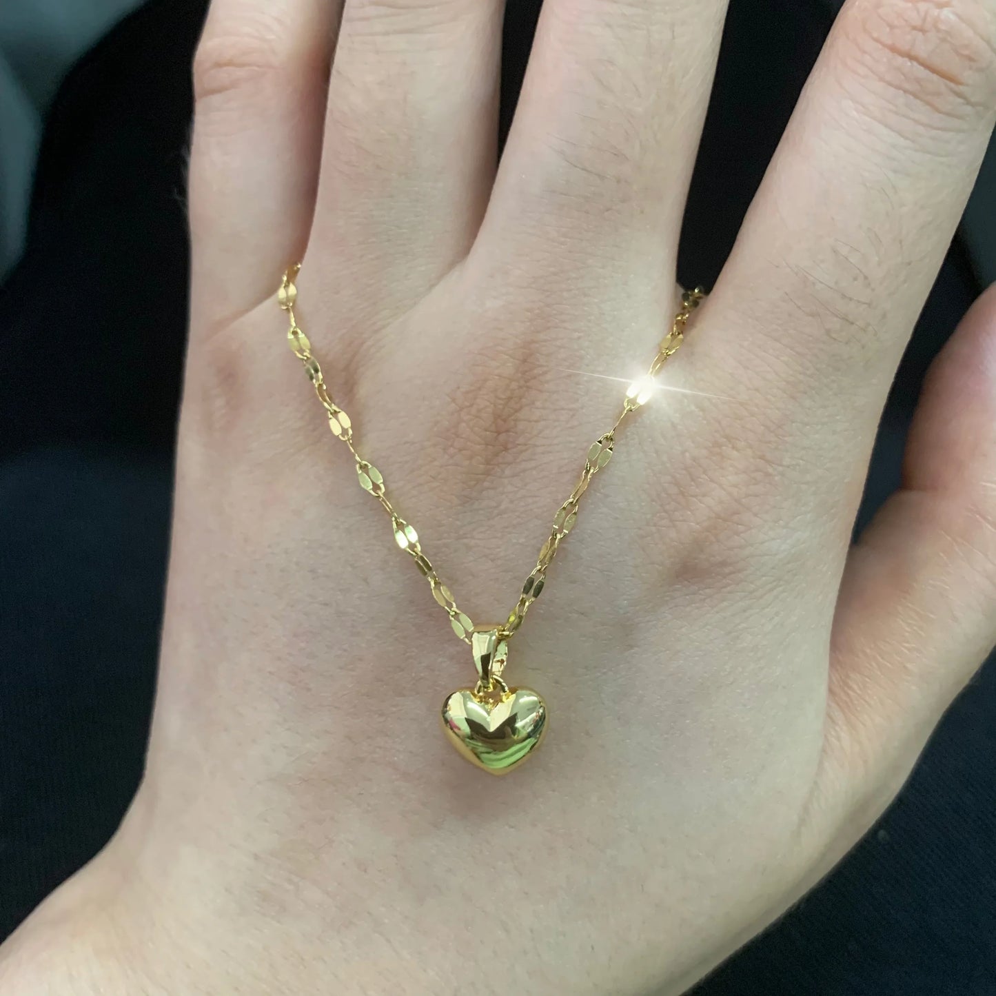 Heartfelt Love: Nebula Heart Necklace with Angel Wings