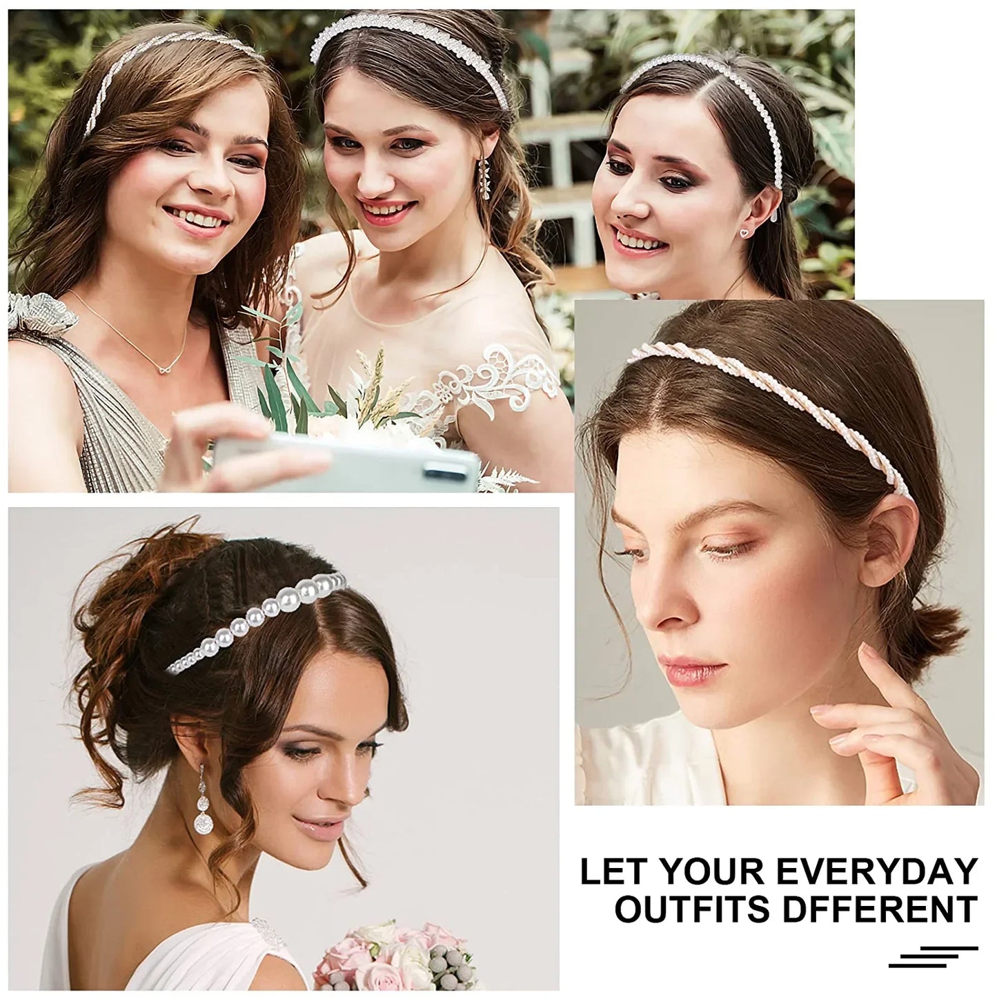 Shimmering Elegance: Pearl and Rhinestone Hairband