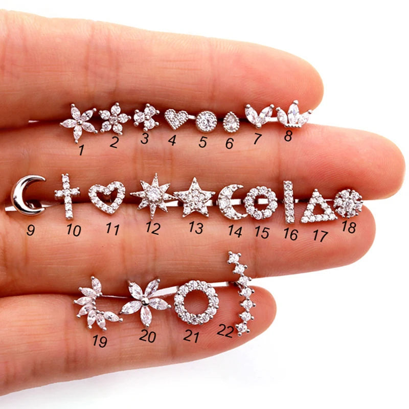 Gold Mini Stud Earrings