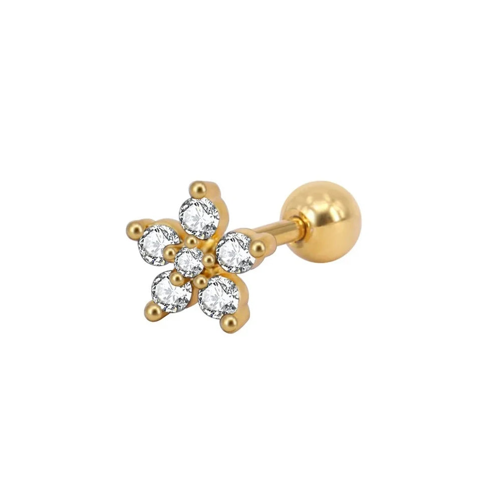 Gold Mini Stud Earrings