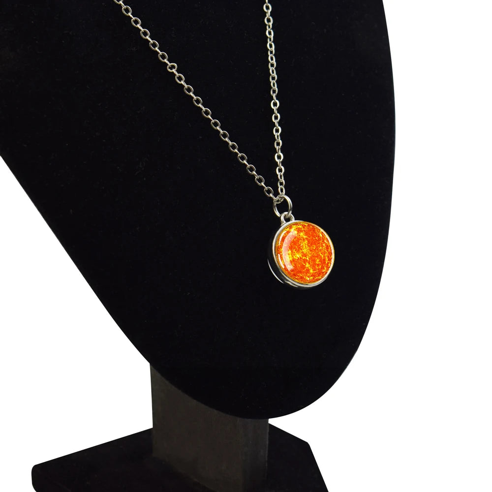 Cosmic Glass Pendant: Universe-Inspired Necklace