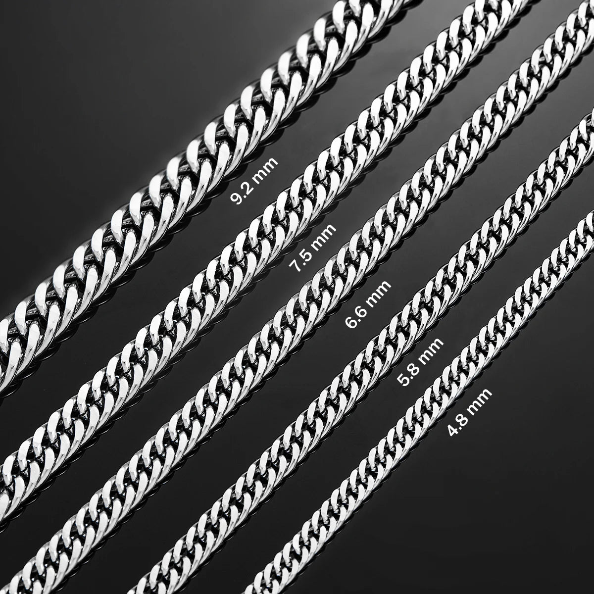 Bold and Timeless: Stainless Steel Cuban Link Chain