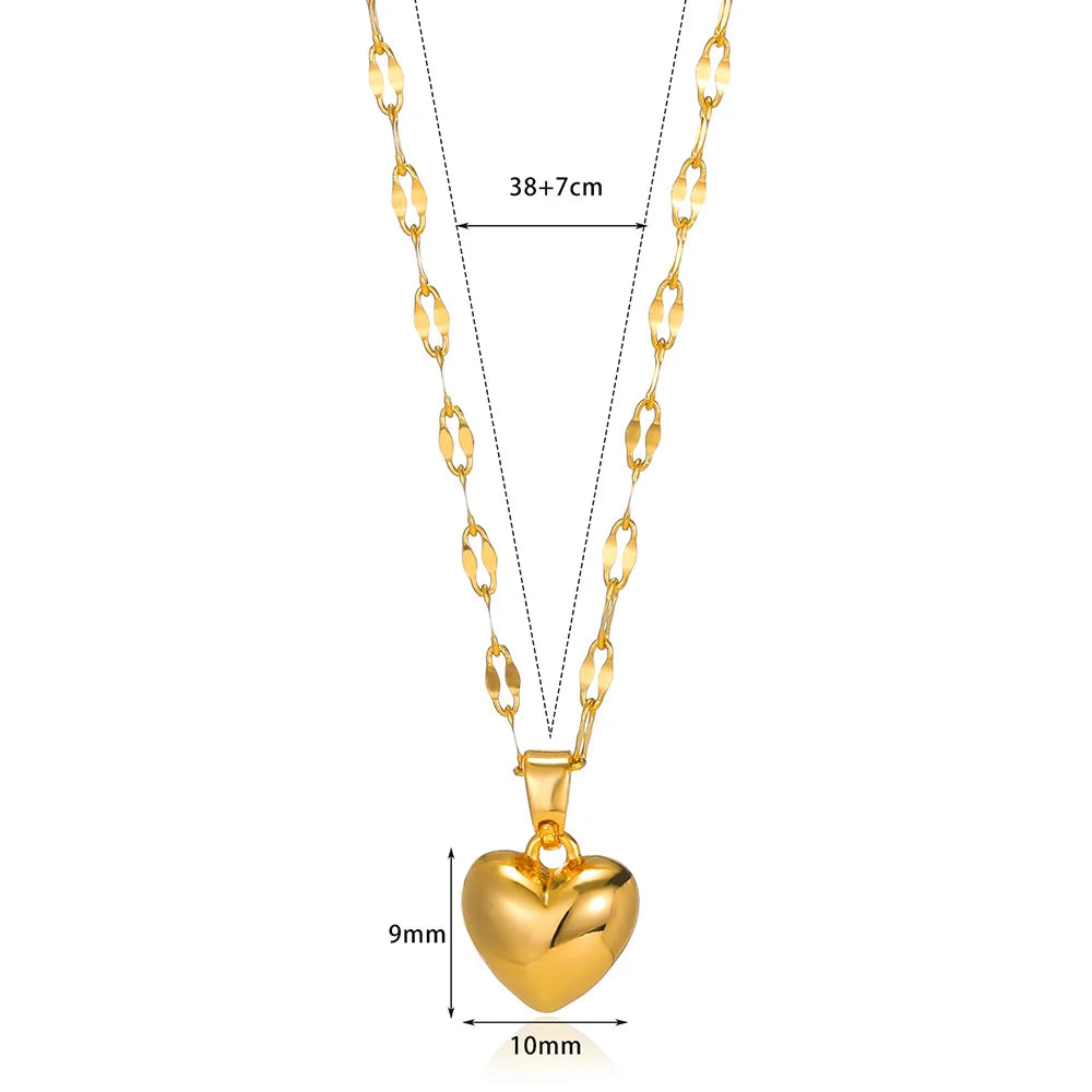 Heartfelt Love: Nebula Heart Necklace with Angel Wings